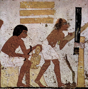 Пример традиционной живописи Древнего Египта